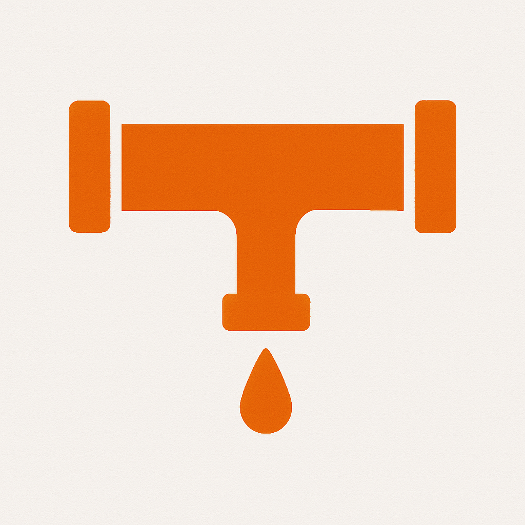 Leaking pipe icon